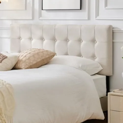 SUAWY Solid Wood Linen Headboard